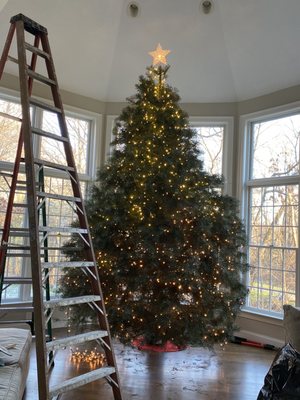 Our 13ft Christmas Tree!