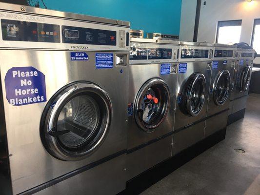 Maxi and triple load washers.