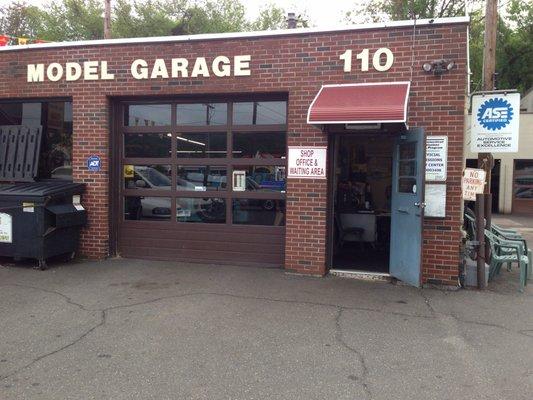 Front Entrance of Model Garage