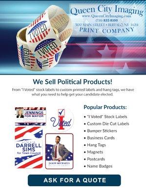 Let us help you with your campaign!
Political advertising works.