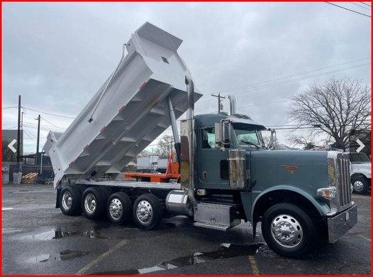 2008 Peterbilt 388 Day cab with New 18' L x 48" H w/ 450 Hardox dump body