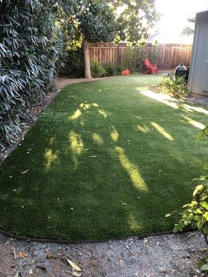 Artificial grass installation