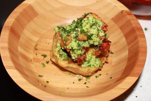 Dominican Republic I Mofongo - Mashed Fried Plantain (Tostones) with Chicken