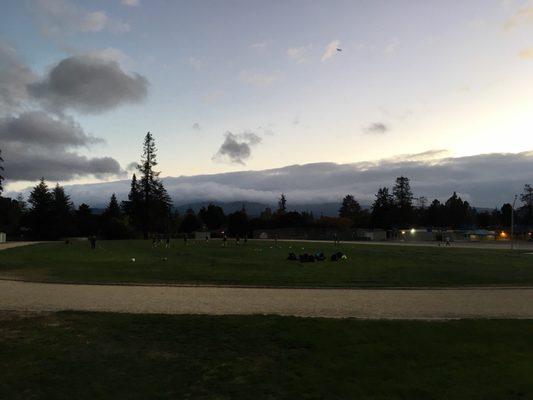 Dusk Soccer Practice