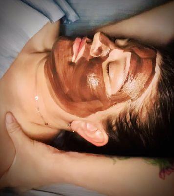 One of the many masques that are used in Terra Verde's custom built facials!