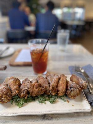 Salt and vinegar chicken wings