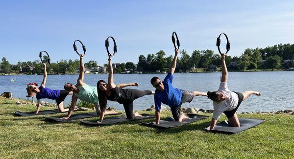 Lakeside Pilates Series at Tri Lakes on Saturdays at 10:00 am