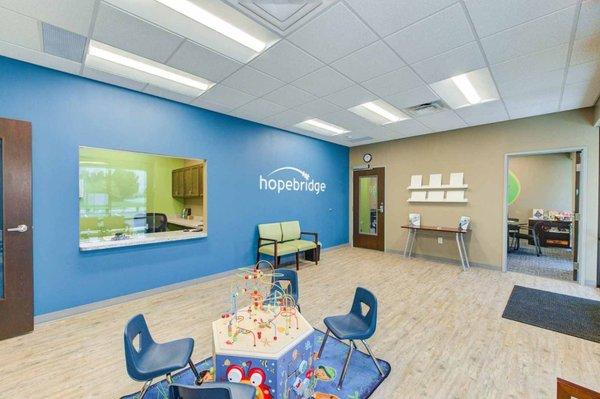 Inside of a Hopebridge Autism Therapy Center.