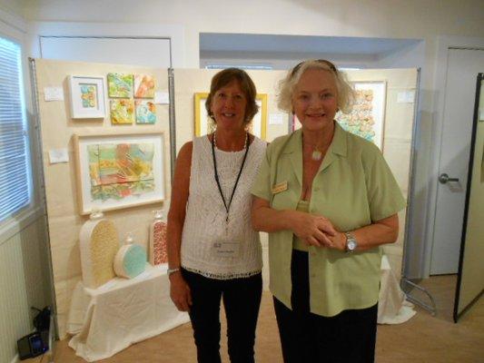 Exhibiting artists, Susan  Shaffer and Esther Jensen