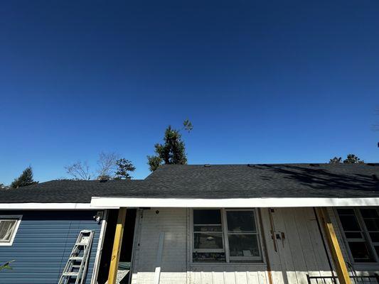 New roof and trim