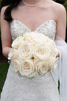 Intricate dress design that was altered by Wedding Dreams