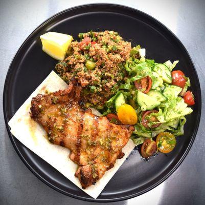 Grilled Chicken Thigh - Kisir and Salad Bowl