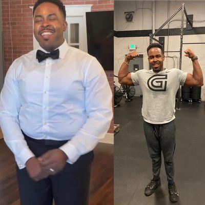 Hard work, focus, and discipline  max Chris's 8 month transition amazing!!!