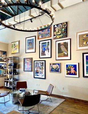 This tasting salon and art gallery features select small lot wines produced by highly acclaimed winemakers along with original artwork.