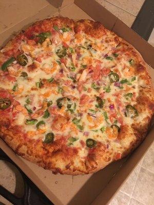 Shrimp pizza