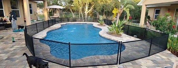 Removable pool Fence