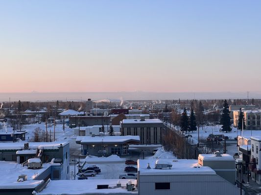 A clear day in Fairbanks means good viewing of the Northern Lights!