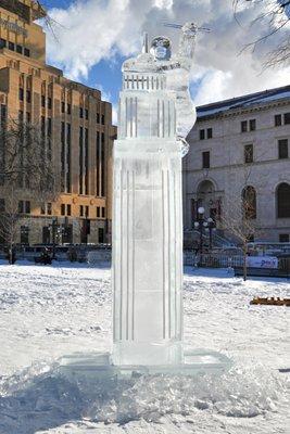 Rice Park ice sculptures