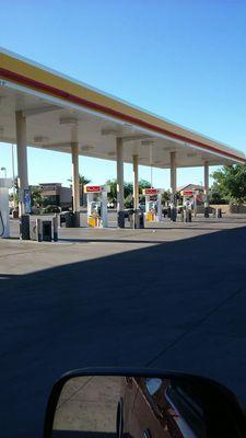 Shell/Circle K gas pumps.