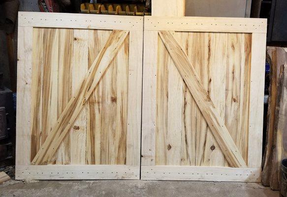 Custom shed doors