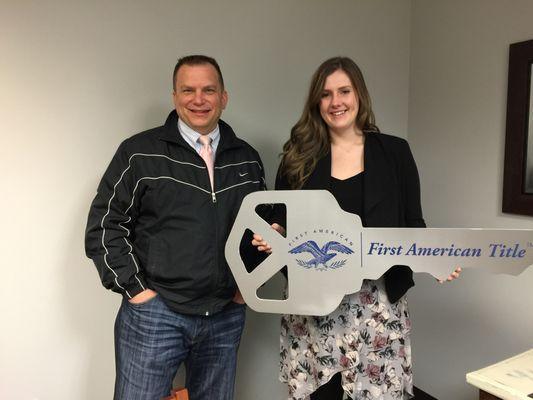 Congrats to Amy on buying her first home. Now off to donate to the CCA.