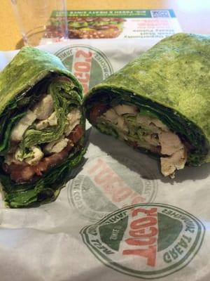 Chicken Caprese Wrap! Very tasty and light