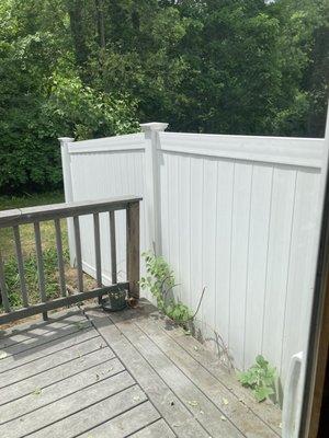 Fence patio