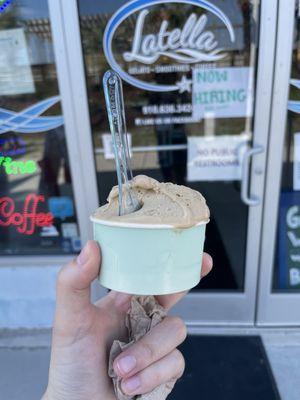 Small tiramisu gelato