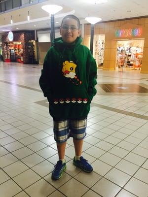 My boy Jay made this custom "Swaddle Pokemon" Hoodie for my son!