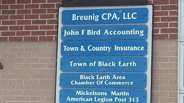 Their second location in Black Earth. They bought out John F. Bird Accounting when he retired. Original location in Sauk City