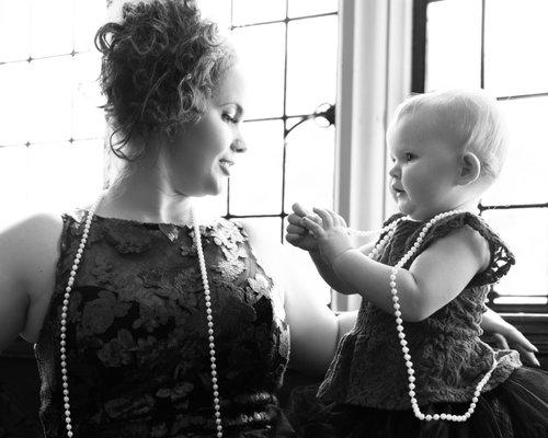 Mommy and me sessions in the studio.