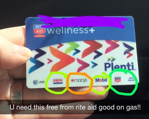 Free Plenti rewards program from rite aid!! Good at Exxon and Mobil!! #Plenti #points #rewards