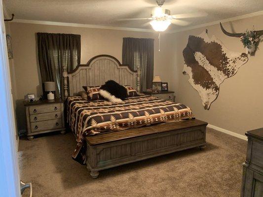 The master bedroom