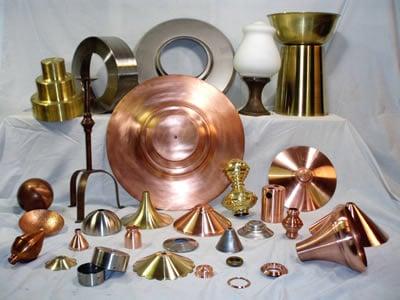 Various spun parts