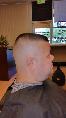 Visit our salon for professional fade, flat top and more, $19