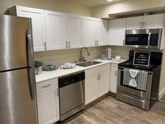 Stainless Steel Appliances in New Unit