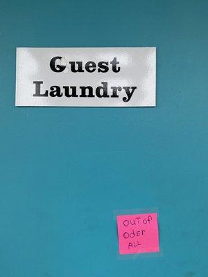 Laundry not working