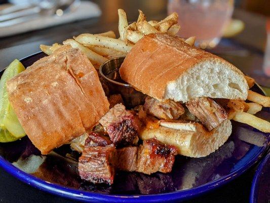 Bob's Burnt End French Dip Sandwich