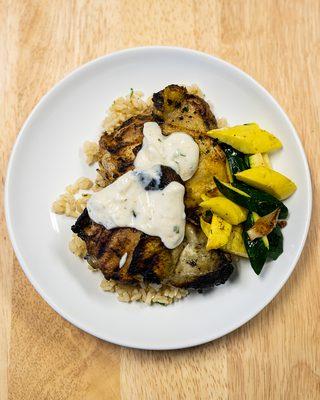 Chicken Thighs with yummy yogurt sauce