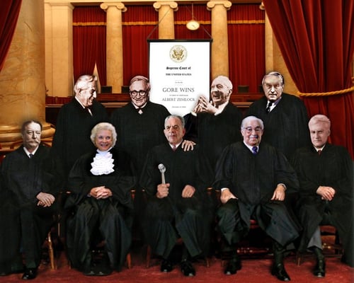 A parent's fantasy fulfilled on Father's Day: on the bench with all his favorite Chief Justices, and he's holding the gavel!