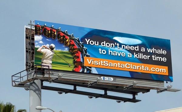 City of Santa Clarita tourism billboard