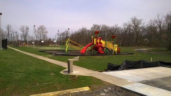 new playground area