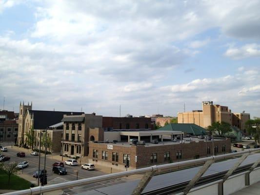 Rooftop garden view.