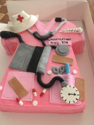 Nurses Scrub Cake