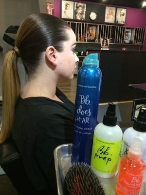 The perfect bumble and bumble pony tail