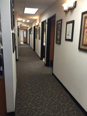 Hall way to exam rooms