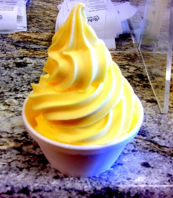 A tasty (non-dairy) pineapple Dole Whip