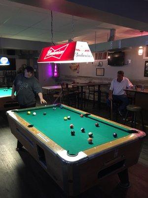 Two Decent pool tables ...   new balls