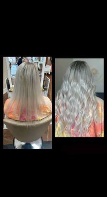 before & after extensions