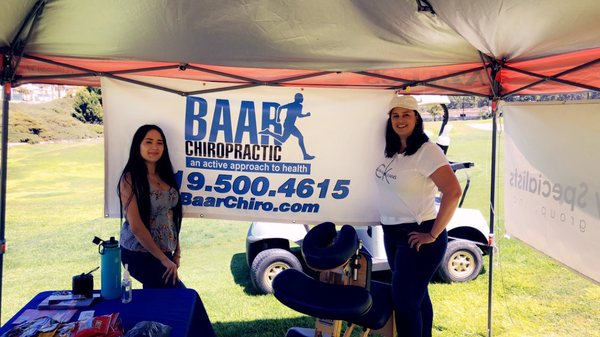 Some of Baar Chiropractic employees at the Golf Tournament!